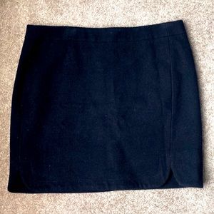 JCrew Navy Wool Mini Skirt Size 6